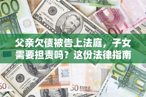 武汉父亲欠债被告上法庭，子女需要担责吗？这份法律指南必须看完