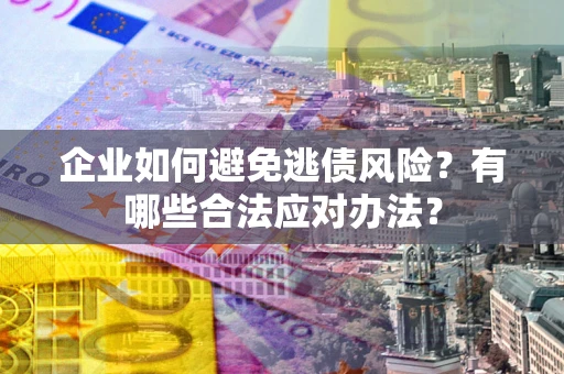 武汉企业如何避免逃债风险？有哪些合法应对办法？