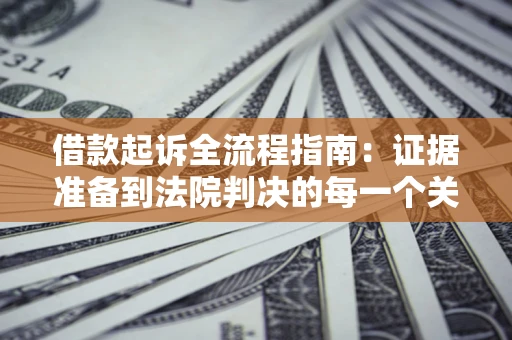 武汉借款起诉全流程指南：证据准备到法院判决的每一个关键步骤