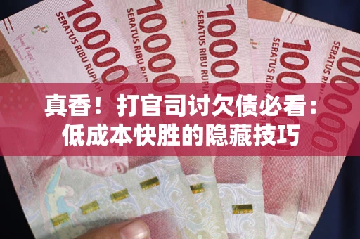 武汉真香！打官司讨欠债必看：低成本快胜的隐藏技巧