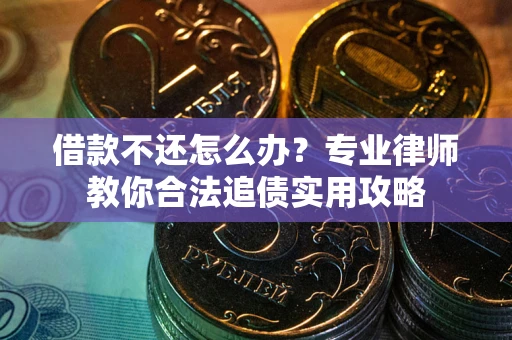武汉借款不还怎么办？专业律师教你合法追债实用攻略